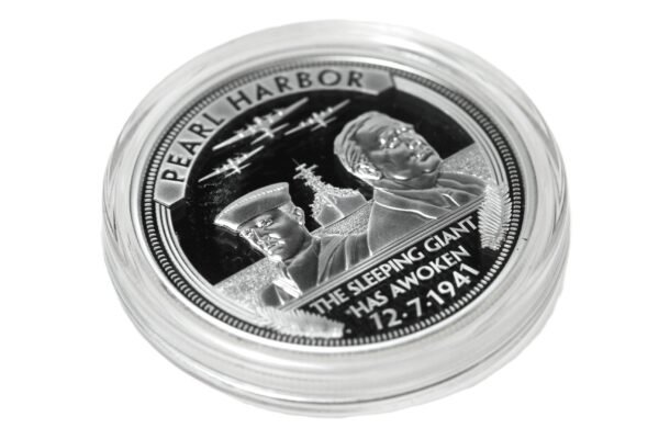 MEDALHA PROOF COMEMORATIVA DE 80 ANOS DO ATAQUE A PERL HARBOR  - USS WEST VIRGINIA - Imagem 4