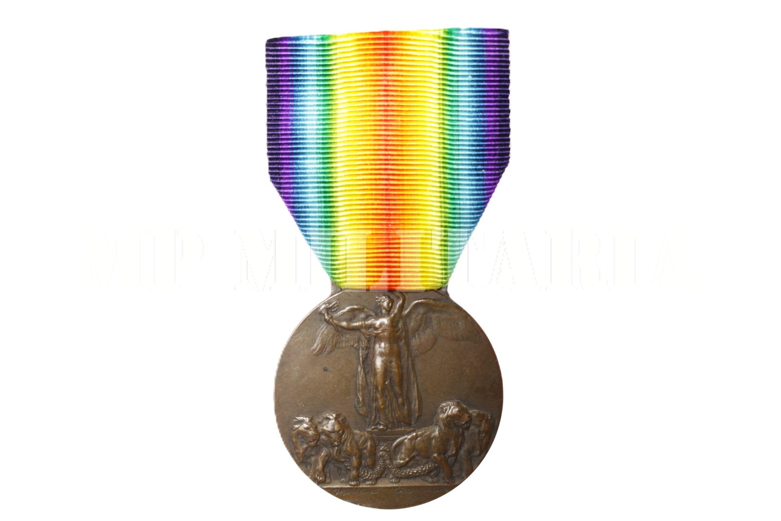 MEDALHA DA VITÓRIA ITALIANA – I GUERRA – TIPO 1 SACCHINI – MILANO
