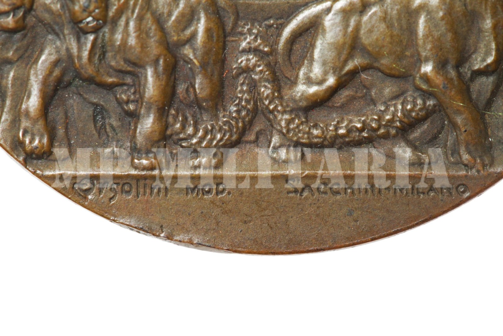 MEDALHA DA VITÓRIA ITALIANA – I GUERRA – TIPO 1 SACCHINI – MILANO - Imagem 5