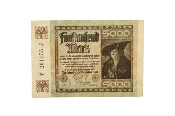 CÉDULA DE 5.000 DE MARCOS – 1922