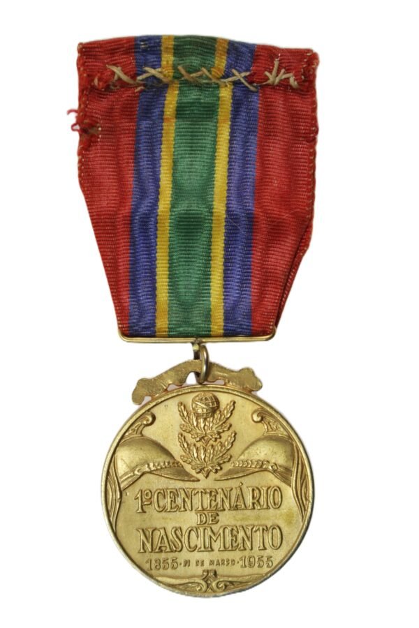 MEDALHA DO CENTENÁRIO DO MARECHAL CAETANO DE FARIA – DOURADA - Imagem 5