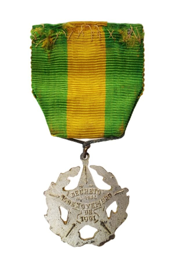 ANTIGA MEDALHA MILITAR DE 20 ANOS DE BONS SERVIÇOS • MODULO MENOR – ANOS 40 - Imagem 5