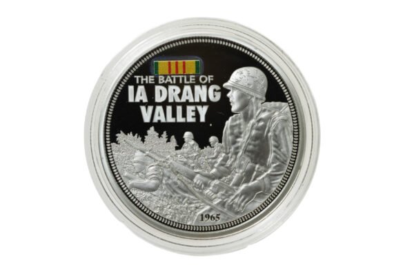 MEDALHA PROOF COMEMORATIVAS DAS BATALHAS DA GUERRA DO VIETNÃ – BATTTLE OF IA DRANG VALLEY