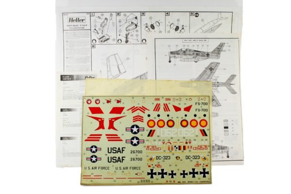 KIT PLASTIMODELISMO DO AVIÃO RF-84 F THUNDERSTREAK • HELLER – ESCALA 1.48 - Imagem 5