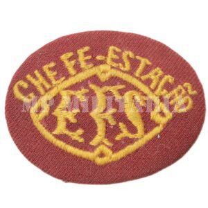 DISTINTIVO DA ESTRADA DE FERRO SOROCABANA EFS ∙ CHEFE DE ESTAÇÃO