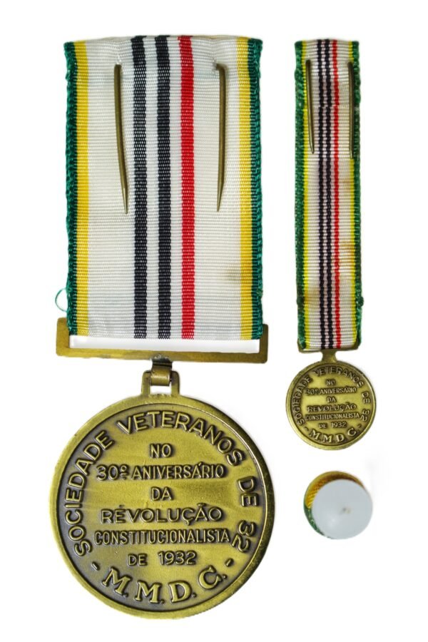 CONJUNTO DA MEDALHA MMDC DA REVOLUÇÃO DE 1932 - Imagem 5