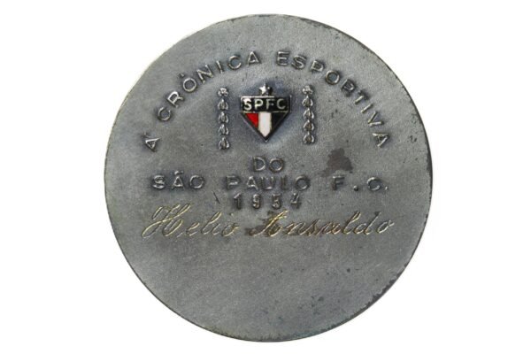 MEDALHA CRÔNICA ESPORTIVA DO SÃO PAULO FUTEBOL CLUBE • IV CENTENÁRIO 1954 - Imagem 2