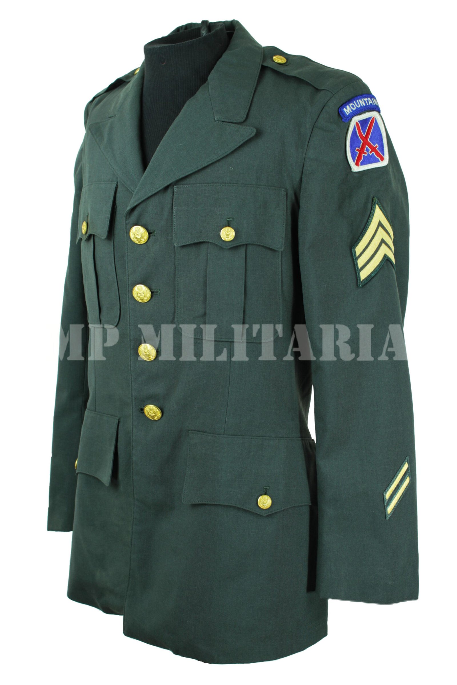 TÚNICA DE SARGENTO DA X DE MONTANHA DO EXÉRCITO AMERICANO - Imagem 2