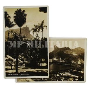 DUAS FOTOS POSTAIS DO RIO DE JANEIRO, COM VISTA DO CORCOVADO – 1941