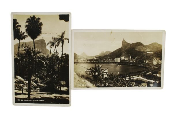 DUAS FOTOS POSTAIS DO RIO DE JANEIRO, COM VISTA DO CORCOVADO – 1941 - Imagem 2