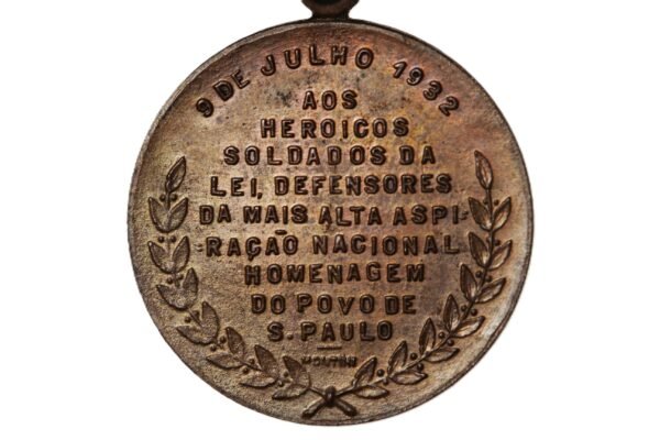 MEDALHA REVOLUÇÃO DE 32 AOS HEROICOS SOLDADOS DA LEI - Imagem 3