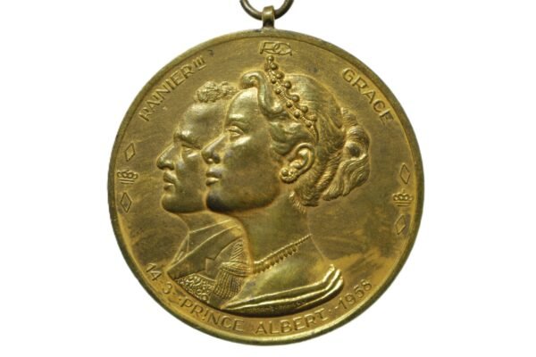 MEDALHA DO NASCIMENTO DO PRINCIPE ALBERT II DE MONACO – 1958 - Imagem 3