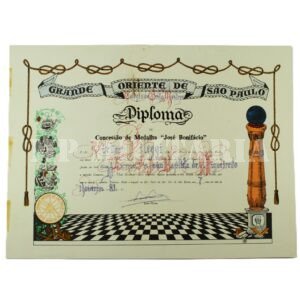 DIPLOMA DO PRESIDENTE FIGUEIREDO, MEDALHA JOSÉ BONIFÁCIO • GRANDE ORIENTE DE SÃO PAULO – MAÇONARIA