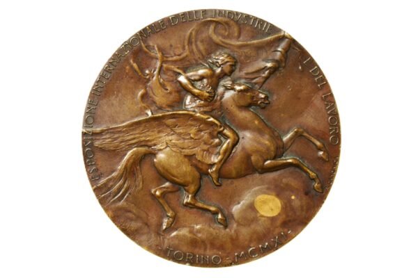 MEDALHA DA EXPOSIÇÃO INTERNACIONAL DAS INDÚSTRIAS E DO TRABALHO DE TORINO, PARA BRASILEIRO – 1911