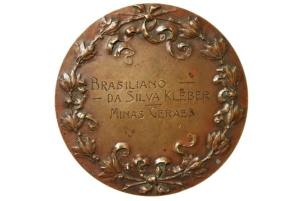 MEDALHA DA EXPOSIÇÃO INTERNACIONAL DAS INDÚSTRIAS E DO TRABALHO DE TORINO, PARA BRASILEIRO – 1911 - Imagem 2