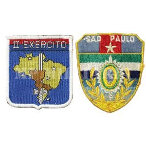 CONJUNTO DE ANTIGOS PATCHES DO II EXÉRCITO E CPOR DE SÃO PAULO – SOLAR DOS ANDRADAS – ANOS 70