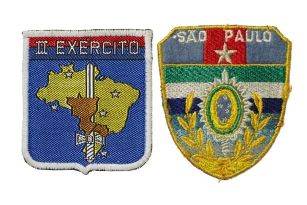CONJUNTO DE ANTIGOS PATCHES DO II EXÉRCITO E CPOR DE SÃO PAULO – SOLAR DOS ANDRADAS – ANOS 70 - Imagem 2