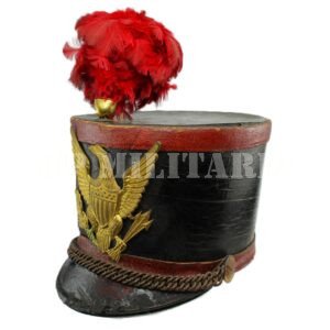 RARO SHAKO / BARRETINA DE INFANTARIA DO EXÉRCITO AMERICANO – SECULO XIX