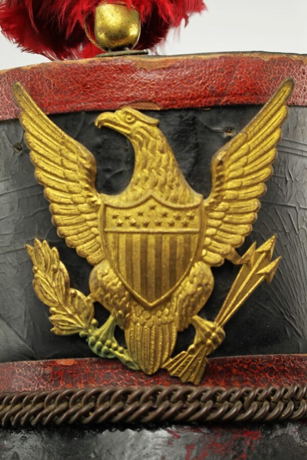 RARO SHAKO / BARRETINA DE INFANTARIA DO EXÉRCITO AMERICANO – SECULO XIX - Imagem 7