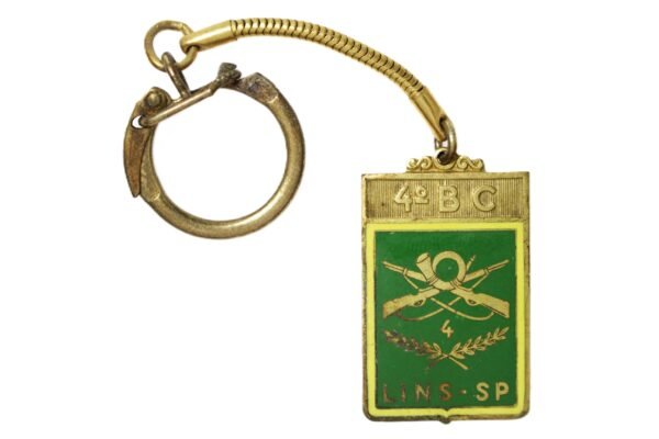 ANTIGO CHAVEIRO DO 4º BATALHÃO DE CAÇADORES DE LINS – EXÉRCITO BRASILEIRO