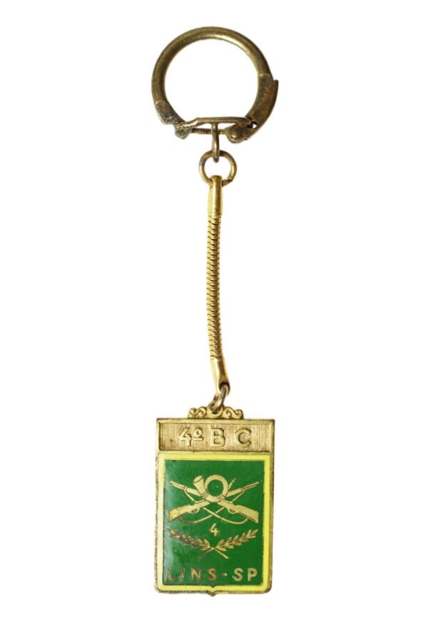 ANTIGO CHAVEIRO DO 4º BATALHÃO DE CAÇADORES DE LINS – EXÉRCITO BRASILEIRO - Imagem 2