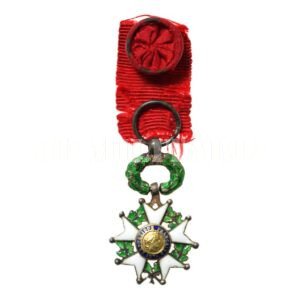 MINIATURA MEDALHA LEGIÃO DE HONRA GRAU OFICIAL MINIATURA ∙ LÉGION D´HONNEUR – 3ª REPÚBLICA 1871 ∙ 1946