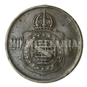 MOEDA DE 20 RÉIS DO IMPÉRIO – 1869