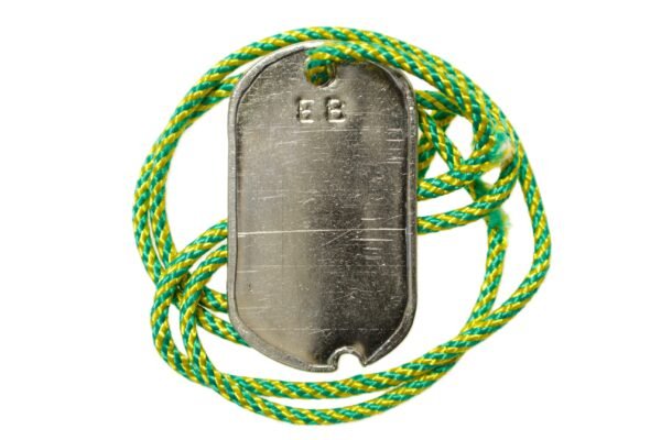 PLACA DE IDENTIFICAÇÃO DOG TAG – ANOS 40/50