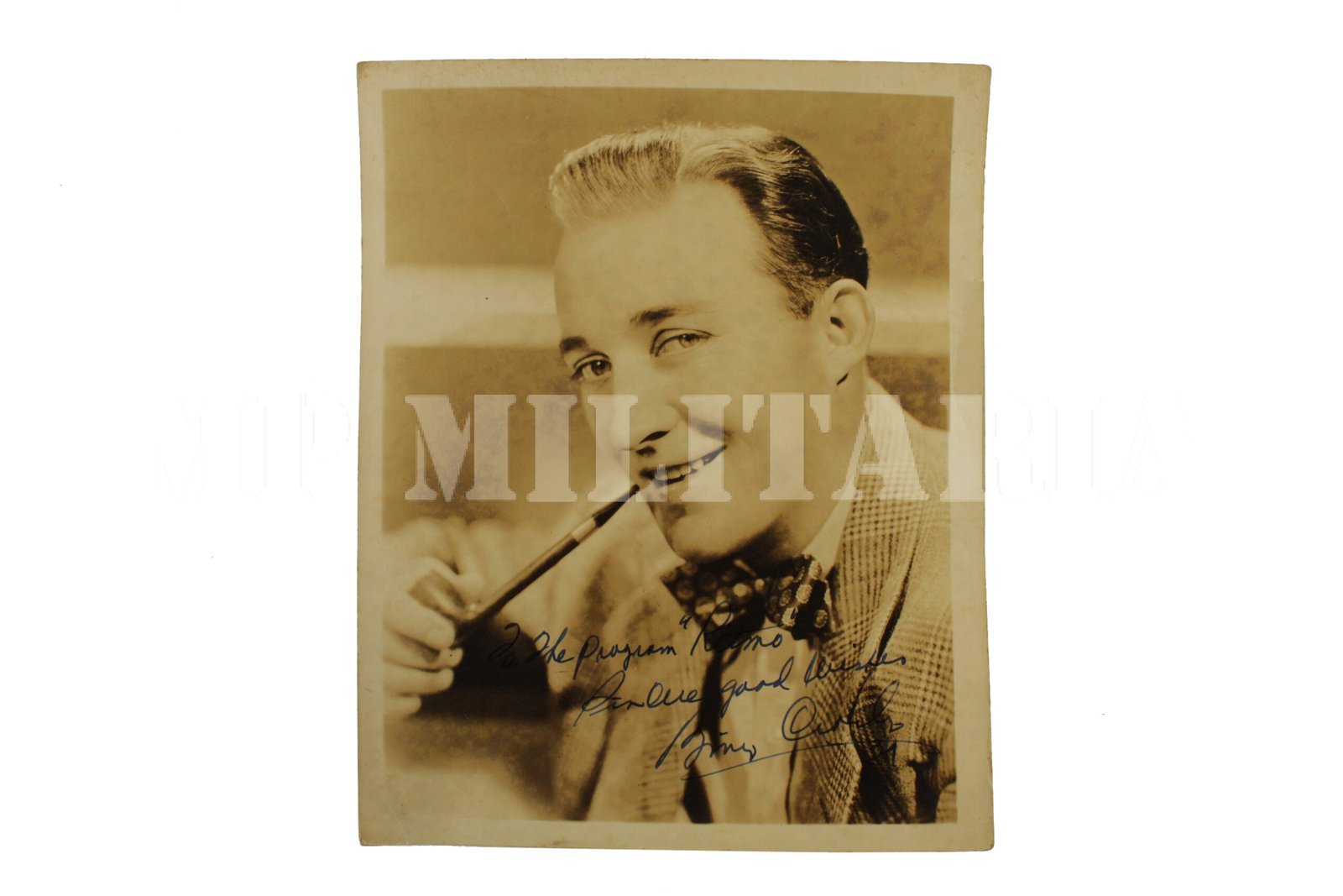 FOTOGRAFIA AUTOGRAFADA DO FAMOSO ATOR E CANTOR BING CROSBY - 1939