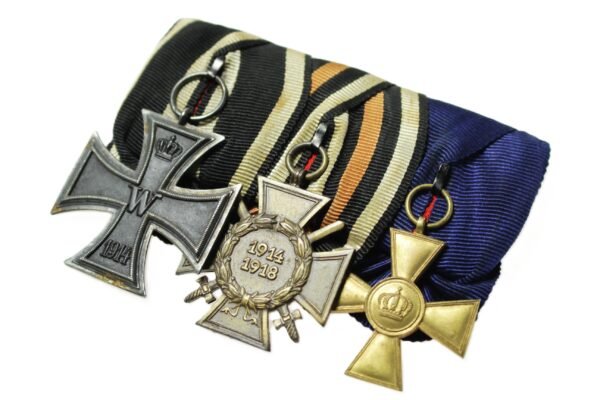 BARRETE PRUSSIANO DE MEDALHAS, COM CRUZ DE FERRO – I GUERRA - Imagem 11