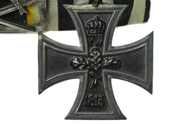 BARRETE DE MEDALHAS, COM CRUZ DE FERRO E MEDALHA DE HONRA SAXE-WEIMAR-EISENACH 1914 – I GUERRA - Imagem 4