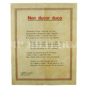 FOLHETO NON DUCOR DUCO – REVOLUÇÃO DE 1932