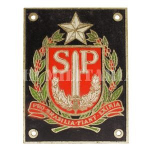 PLACA DE PORTA BRASÃO DE SÃO PAULO DA REVOLUÇÃO DE 1932