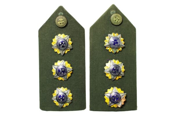 ANTIGO PAR DE PLATINAS DE CORONEL DO EXÉRCITO – ANOS 80