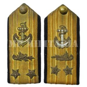 ANTIGO PAR DE PLATINAS DE CONTRA ALMIRANTE INTENDENTE DA MARINHA BRASILEIRA