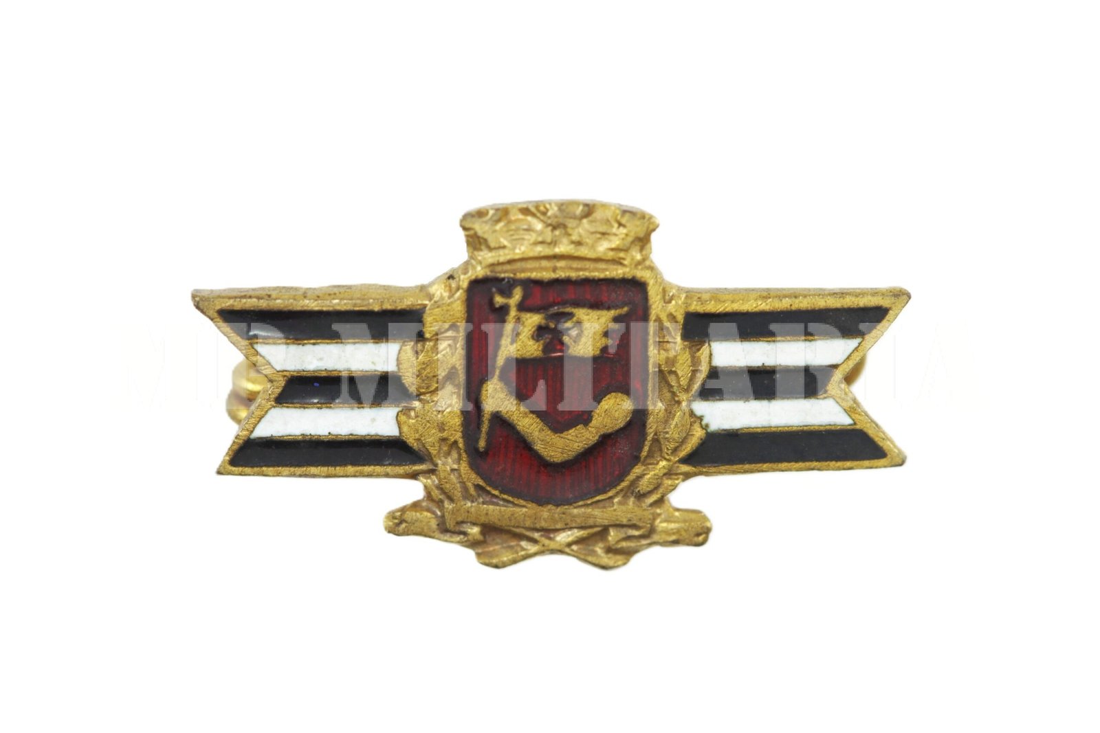 RARO PIN BRASÃO DE SÃO PAULO SOBRE LISTAS – REVOLUÇÃO DE 1932