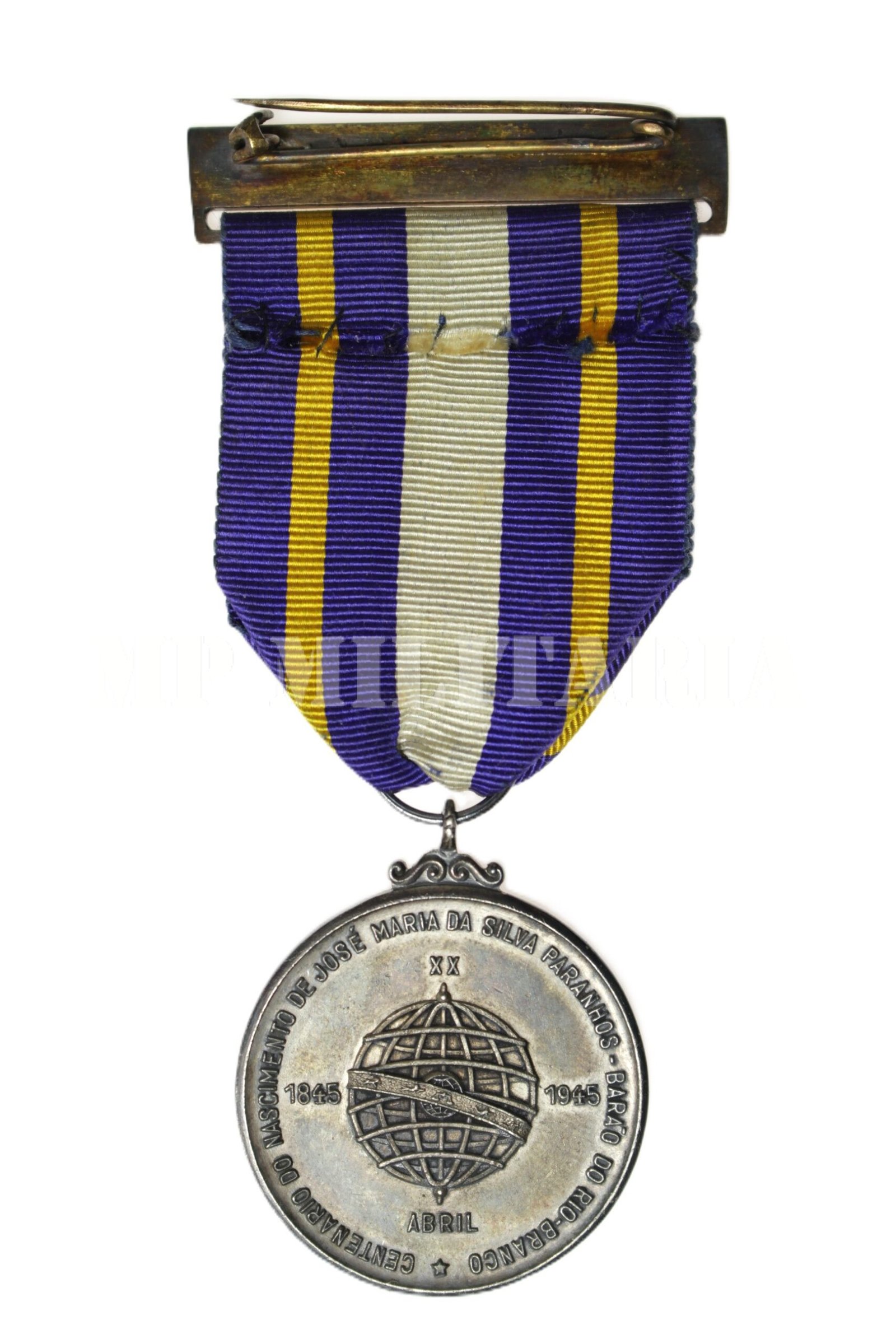 MEDALHA COMEMORATIVA DO CENTENÁRIO DO NASCIMENTO DO BARÃO DO RIO BRANCO – 1945 - Imagem 5