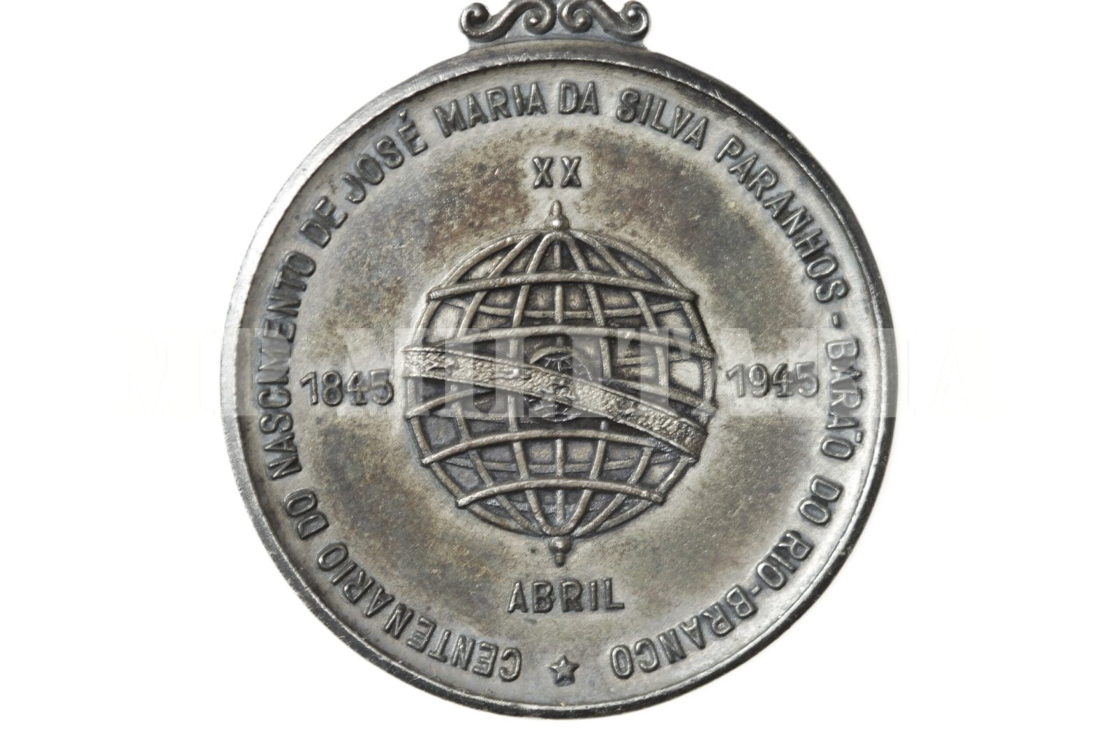 MEDALHA COMEMORATIVA DO CENTENÁRIO DO NASCIMENTO DO BARÃO DO RIO BRANCO – 1945 - Imagem 4