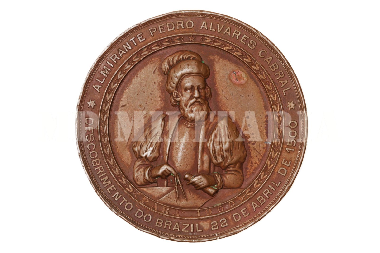 MEDALHA DE 1900 4º CENTENÁRIO DO DESCOBRIMENTO DO BRASIL – CONQUISTA AMAZONAS - Imagem 2