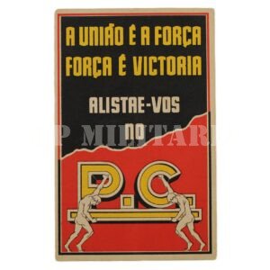 CARTÃO POSTAL “A UNIÃO É A FORÇA, A FORÇA É A VITÓRIA” – REVOLUÇÃO DE 1932