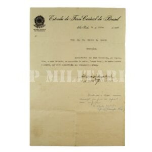 DOCUMENTO DA ESTRADA DE FERRO CENTRAL DO BRASIL – REVOLUÇÃO DE 1932