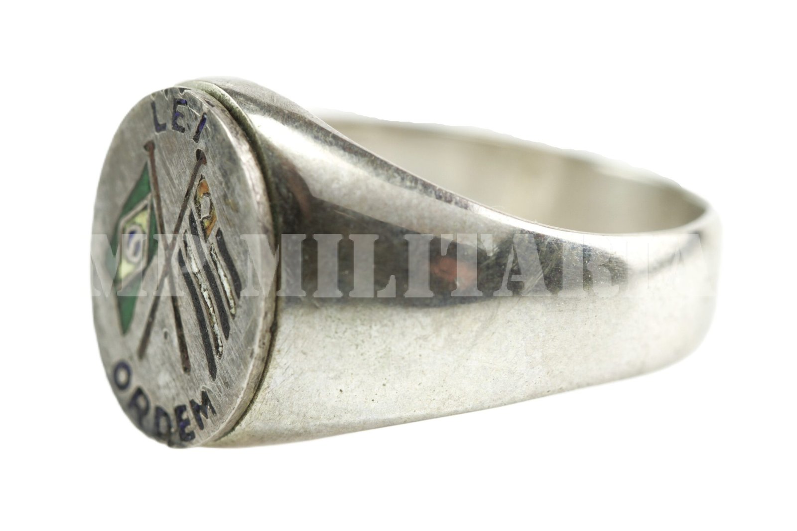 RARO ANEL BANDEIRAS CRUZADAS • LEI - ORDEM – REVOLUÇÃO DE 1932 - Imagem 3