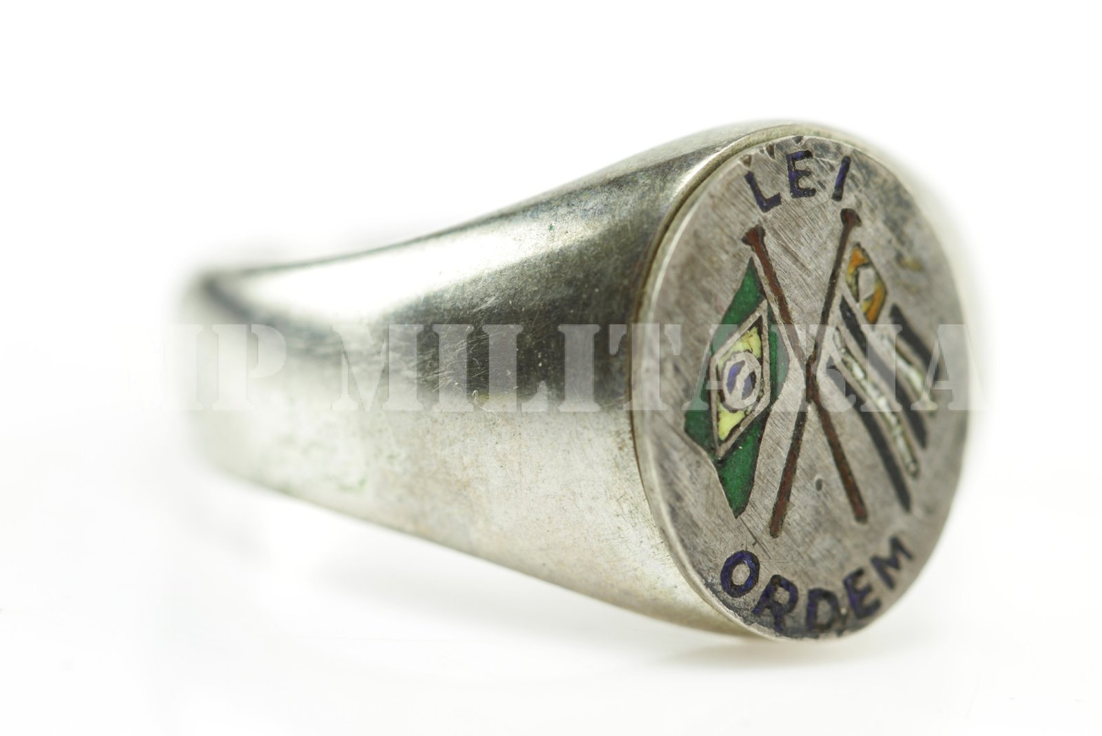 RARO ANEL BANDEIRAS CRUZADAS • LEI - ORDEM – REVOLUÇÃO DE 1932 - Imagem 4