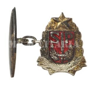 RARA ABOTOADURA BRASÃO DE SÃO PAULO ESMALTADO – REVOLUÇÃO DE 1932