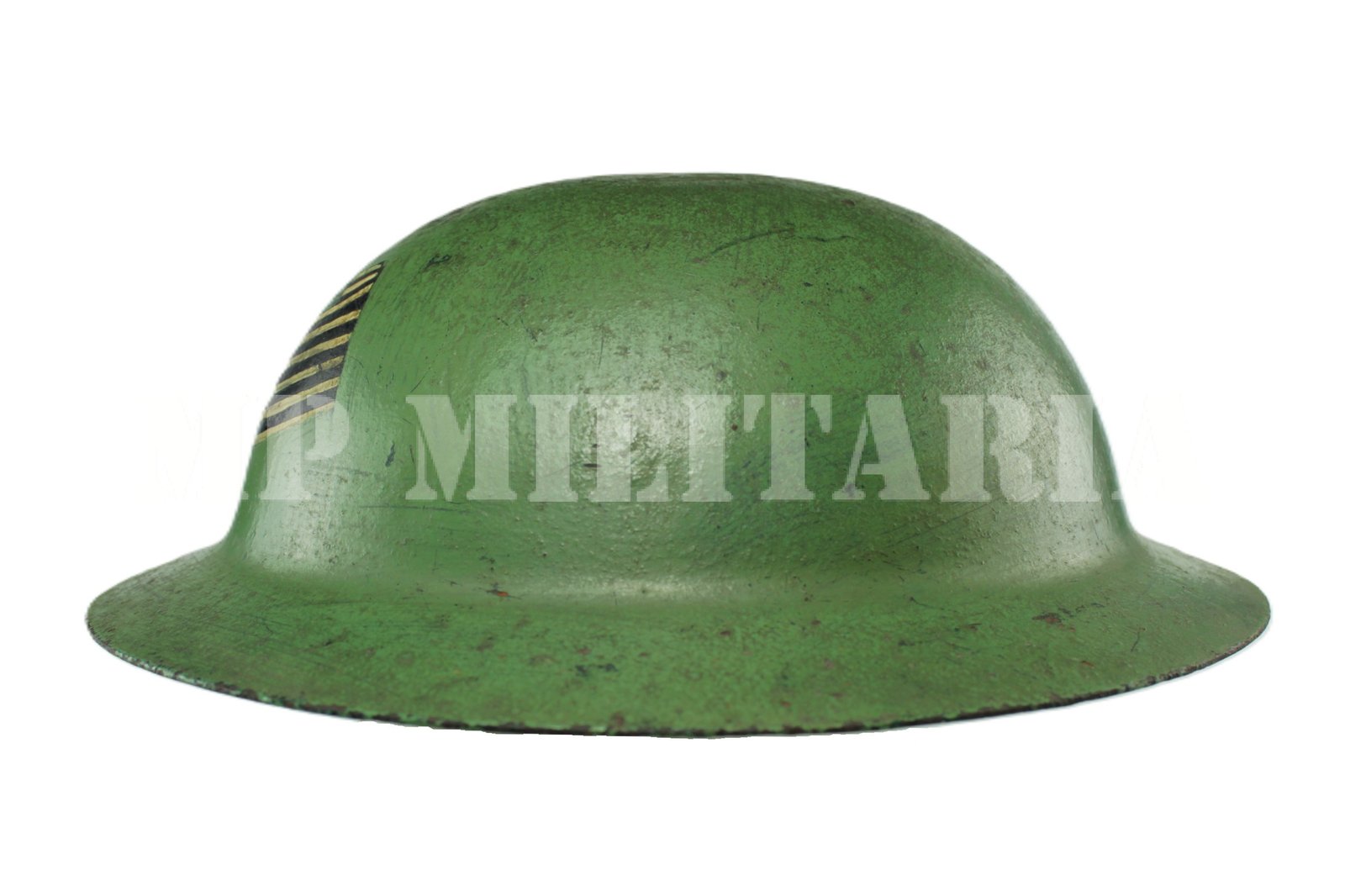 CAPACETE DE AÇO PAULISTA COM BANDEIRA ∙ MODELO INGLÊS – REVOLUÇÃO DE 1932 - Imagem 3