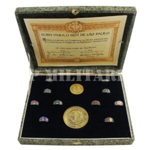 RARÍSSIMA CAIXA DE ANEIS – CAMPANHA DO OURO - REVOLUÇÃO DE 1932