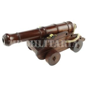 MINIATURA DE CANHÃO NAVAL ESCULPIDO EM MADEIRA