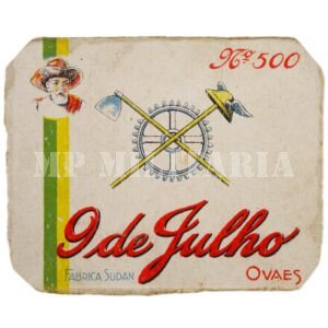 MAÇO DE CIGARROS “9 DE JULHO” • ENGRENAGEM E ENXADA – REVOLUÇÃO DE 1932