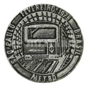 MEDALHA DO METRÔ PRAÇA DA SÉ – 1970