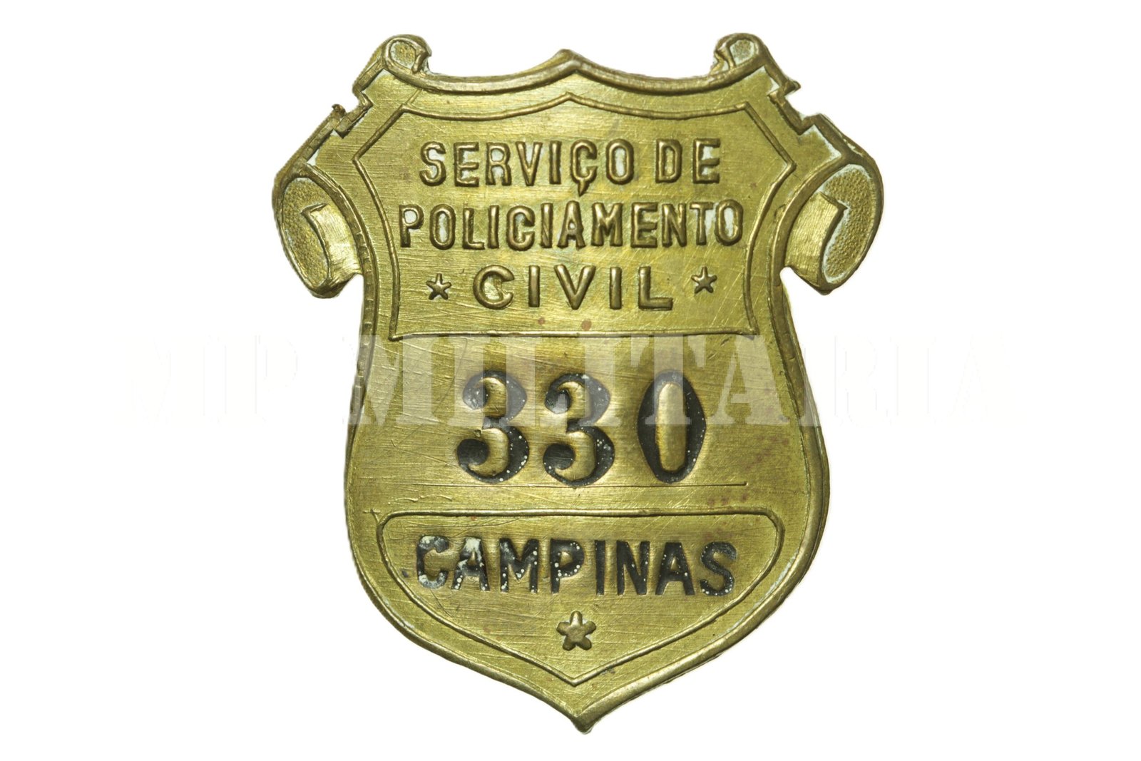 RARÍSSIMO DISTINTIVO DO SERVIÇO DE POLICIAMENTO CIVIL DE CAMPINAS – REVOLUÇÃO DE 1932